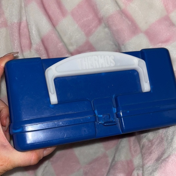 Rare Scooby Doo Blue Lunchbox Lunch Box Thermos Brand - Picture 3 of 6